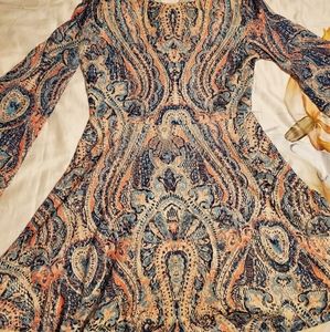 Buffalo Vintage Hippie Style Mini Dress